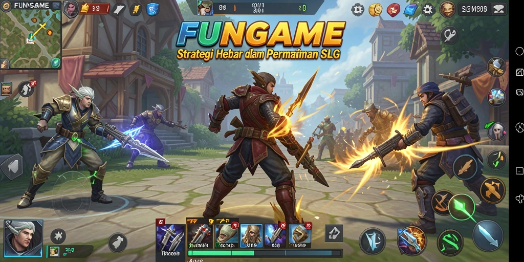 Tampilan gameplay seru dalam FUNGAME dengan strategi SLG yang mendebarkan.