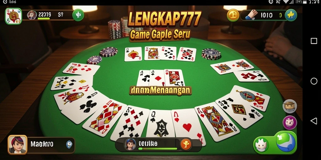 Tampilan gameplay Gaple yang seru dan interaktif.