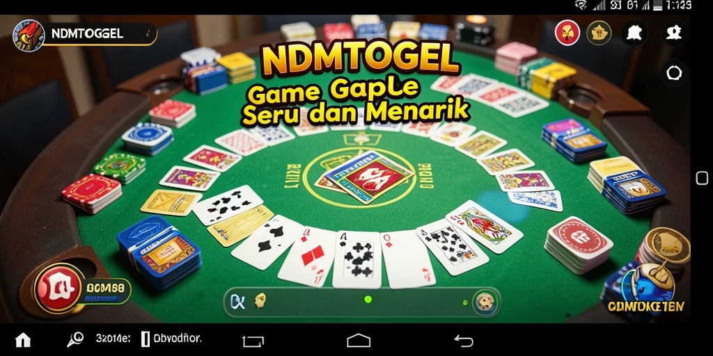 Tampilan gameplay seru NDMTOGEL yang penuh strategi Gaple.