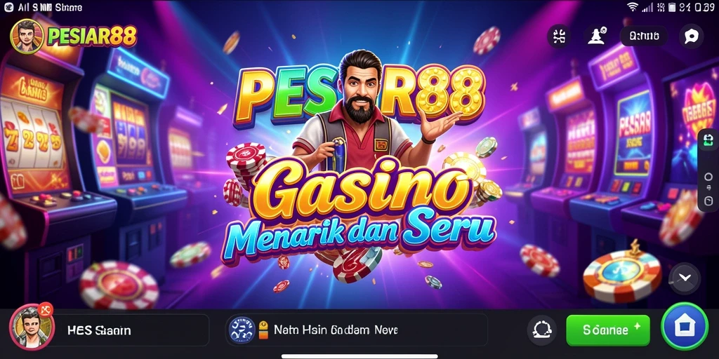Screenshot PESIAR88 menampilkan gameplay kasino yang menegangkan dan menyenangkan.